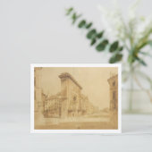 Porte St Denis, Parijs (w/c) Briefkaart (Staand voorkant)