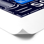 Porte tunisienne (bleu) poster art (Coin)