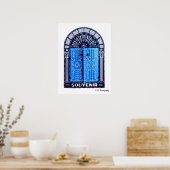 Porte tunisienne (bleu) poster art (Cuisine)