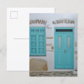 Porte Turquoise - Carte postale d'architecture cyc (Devant / Derrière)