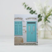 Porte Turquoise - Carte postale d'architecture cyc (Debout devant)