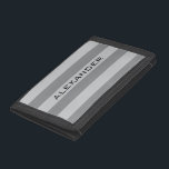 Portefeuille À 3 Volets Conception grise de motif de rayure<br><div class="desc">Portefeuille triple. 100% personnalisable. Vous pouvez supprimer, changer, déplacer, remettre à la côte ou ajouter les graphiques ou le texte l'uns des dans cette conception. Fait avec le vecteur de haute résolution et/ou les graphiques numériques pour une copie professionnelle. NOTE : (C'EST UNE COPIE. Toutes les conceptions de produit de...</div>