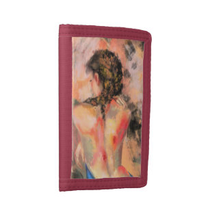 Portefeuille À 3 Volets Dame séduisante - Peinture corporelle de femme Abs