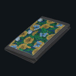 Portefeuille À 3 Volets Dandelion medow<br><div class="desc">Motif vectoriel sans soudure avec des pandelions et des papillons bleus communs.</div>