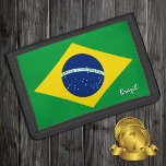 Portefeuille À 3 Volets Drapeau brésilien, patriotes brésiliens / sports<br><div class="desc">WALLETS : Brésil & brésilien Drapeau mode - amour mon pays,  cadeaux de voyage,  anniversaire grand-père,  patriotes nationaux / fans de sports</div>