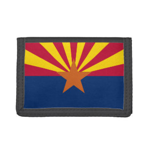 Portefeuille À 3 Volets Drapeau de l'Arizona, Américain L'État du cuivre