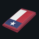 Portefeuille À 3 Volets Drapeau du Texas<br><div class="desc">Le porte-monnaie du drapeau du Texas. Customisez et personnalisez,  selon vos souhaits. Choisissez parmi 8 styles de nylon,  denim ou cuir élégant et 6 couleurs différentes.</div>