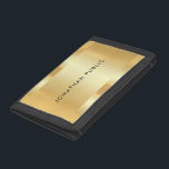 Portefeuille À 3 Volets Faux Gold Elegant Glamor Modèle moderne tendance<br><div class="desc">Faux Gold Elegant Glamor Moderne tendance Portefeuille photo Modèle.</div>