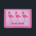 Portefeuille À 3 Volets Flamant rose rose personnalisé Paradis des oiseaux<br><div class="desc">Représente une illustration originale d'un flamant rose tropical! Idéal pour tous ceux qui rêvent d'une escapade sur l'île. Personnalisez simplement vos informations. Ne vois-tu pas ce que tu cherches ? Vous avez besoin d'aide pour la personnalisation ? Contactez Rebecca pour avoir quelque chose conçu pour vous !</div>