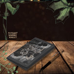 Portefeuille À 3 Volets Graphique Rose en marbre noir élégant<br><div class="desc">Ce magnifique et élégant Porte-monnaie en marbre noir serait un grand cadeau pour elle et il y a un sac fourre-tout assorti dans la même collection de Sacs fourre-tout Fancy et Wallet. Ce design est très féminin avec des silhouettes de rose blanche qui s'écoulent sur un arrière - plan en...</div>