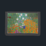 Portefeuille À 3 Volets Gustav Klimt - Jardin des fleurs<br><div class="desc">Jardin aux fleurs - Gustav Klimt en 1905-1907</div>