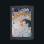Portefeuille À 3 Volets Gustav Klimt - Mère et Enfant<br><div class="desc">Mère et Enfant (détail de trois ans de femme) - Gustav Klimt,  Huile sur toile,  1905</div>