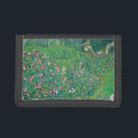 Portefeuille À 3 Volets Gustav Klimt - Paysage du jardin italien<br><div class="desc">Jardin italien / Paysage horticole italien - Gustav Klimt,  Huile sur toile,  1913</div>