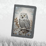 Portefeuille À 3 Volets Joli Chouette blanche neige hiver<br><div class="desc">Élevez votre style avec la beauté sereine du joli portefeuille triplé hiver de Chouette neige blanche. Cet exquis accessoire saisit l'élégance de la saison, avec une chouette blanche et gracieuse au milieu d'un paysage hivernal. Avec des détails méticuleux et une touche de charme saisonnier, ce porte-monnaie triplé organise non seulement...</div>