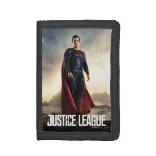 Portefeuille À 3 Volets Ligue de Justice   Superman Sur Le Champ De Batail