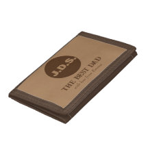 Meilleur papa personnalisé Monogramme Brown cadeau