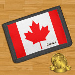 Portefeuille À 3 Volets Mode drapeau canadien, patriotes canadiens / sport<br><div class="desc">WALLETS : Canada et mode drapeau canadien - amour mon pays,  cadeaux de voyage,  anniversaire de grand-père,  patriotes nationaux / fans de sports</div>
