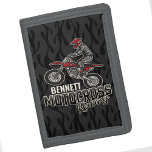 Portefeuille À 3 Volets Nom personnalisé Dirt Vélo Rider Motocross Racing<br><div class="desc">Custom NAME Dirt Bike Rider Motocross Racing Moto Racer Motorcycle Toxits - Choose Color and Customize with your Name or Custom Texte!</div>