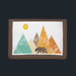 Portefeuille À 3 Volets Ours Grunge Rétro en montagne les années 70<br><div class="desc">Cette conception peut être personnalisée en choisissant l'option personnaliser pour ajouter du texte ou apporter d'autres modifications. Si ce produit a la possibilité de transférer la conception à un autre article, s'il vous plaît assurez-vous d'ajuster la conception pour s'adapter si nécessaire. Contactez-moi à colorflowcreations@gmail.com si vous souhaitez avoir cette conception...</div>
