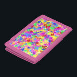 Portefeuille À 3 Volets Peinture de peinture arc-en-ciel de couleur vive A<br><div class="desc">Utilisez cette éclat de couleur arc-en-ciel telle quelle ou utilisez-la comme arrière - plan pour votre propre texte ou photo. Le design est réalisé dans un style de peinture éclatante, dans les tons rouge, jaune, violet, vert et bleu. C'est un motif abstrait et fantaisiste pour un artiste, un hippie ou...</div>