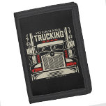 Portefeuille À 3 Volets Personalized Trucking 18 Wheeler BIG Trucker<br><div class="desc">Personalized Eighteen Wheeler Trucker Big Rig Trucking Company Design - Customize with your Name and Custom Text !</div>