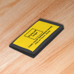Portefeuille À 3 Volets Porte-monnaie de marque Jaune triplé Nylon<br><div class="desc">Tripler porte-monnaie en nylon que vous pouvez customiser pour mettre votre nom d'entreprise. Vous pouvez le donner comme cadeau à vos clients fidèles. Un objet cadeau avec votre nom d'entreprise pour sensibiliser la marque. Un accessoire que vous pouvez inclure dans votre matériel de marketing pour annoncer votre entreprise ou le...</div>