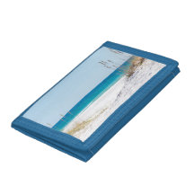 Porte-monnaie triptyque de la plage du golfe du Me