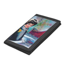 Portrait de femme vintage avec Arrière - plan Abst