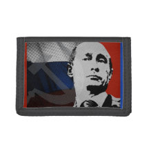 Poutine avec le drapeau russe
