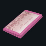 Portefeuille À 3 Volets Rose Rose Parties scintillant Or & Fille étincelan<br><div class="desc">Rose Rose Gold Faux Parties scintillant de séchage et Sparkle Elegant Portefeuille en Nylon. Ce Portefeuille de Nylon peut être customisé pour inclure votre prénom et fait un grand cadeau d'anniversaire de fille.</div>