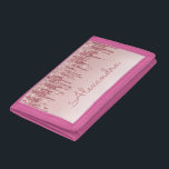 Portefeuille À 3 Volets Rose Rose Parties scintillant Or & Fille étincelan<br><div class="desc">Rose Rose Gold Faux Parties scintillant de séchage et Sparkle Elegant Portefeuille en Nylon. Ce Portefeuille de Nylon peut être customisé pour inclure votre prénom et fait un grand cadeau d'anniversaire de fille.</div>