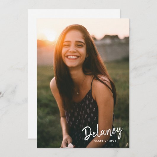 Portefeuille Autographe Photo Faire-part (Devant / Derrière)