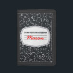 Portefeuille personnalisable de carnet de<br><div class="desc">Il est temps d'aller vieille école avec ce portefeuille personnalisable de carnet de composition ! Les caractéristiques de conception une couverture noire et blanche classique du livre de composition de chacun enfance. Vous pouvez customiser la conception en cliquant sur la "personnaliser il" icône et en changeant simplement le texte. Il...</div>