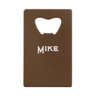 Portefeuille Personnaliser Nom Bottle Opener Brown