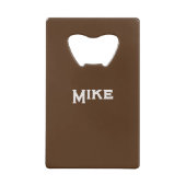 Portefeuille Personnaliser Nom Bottle Opener Brown (Dos)