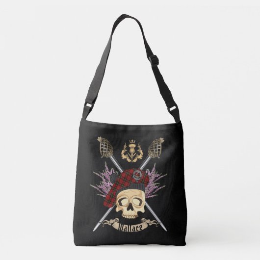 Portefeuille Skull & Epées Croisées Drawstring Sac (Dos)