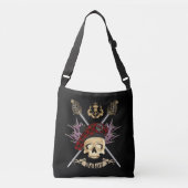 Portefeuille Skull & Epées Croisées Drawstring Sac (Devant)