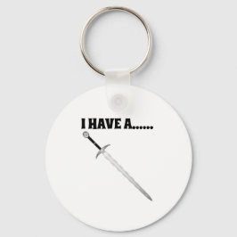 Porteklé Ik heb een zwaard Sleutelhanger