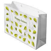 Porter de grands sacs cadeaux (Dos Angle)