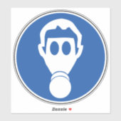 Porter Étiquette du symbole de danger de protectio (Feuille)