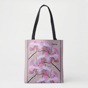 Porter le sac grand avec Numériquement Orchidées b