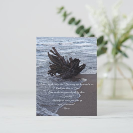 Porter ma carte postale de prière de fardeaux (Debout devant)