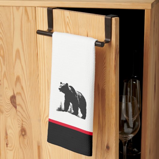 Porter Serviette de cuisine (Pliage en tiers)