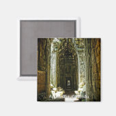 Portes à Angkor Wat Cambodge Magnet (Recto/Verso)