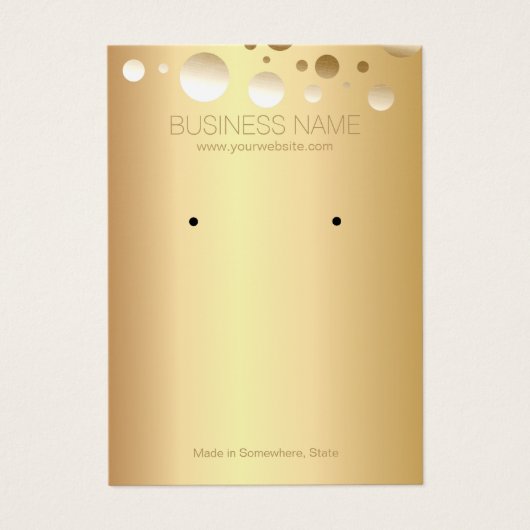 Portes à huile d'or Bijoux et écran d'oreille (Devant)