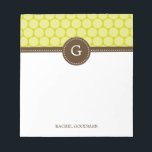 Portes attrayantes Bloc-notes personnalisé<br><div class="desc">Personnalisez nos blocs-notes modernes pour créer un ajout unique à votre bureau ou créer comme cadeau pour quelqu'un d'autre! Parfait comme cadeaux d'enseignant aussi! Concevoir ©berryberrysweet.com</div>