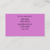 Portes de fées Aquarelle Maman Carte de visite (Dos)