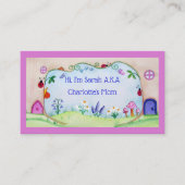 Portes de fées Aquarelle Maman Carte de visite (Devant)