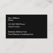 Portes de garage de luxe Design Carte de visite (Dos)