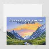 Portes du parc national de l'Arctique Carte plate  (Devant / Derrière)